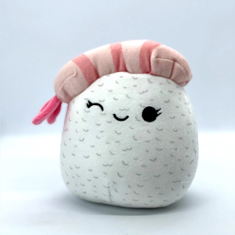 Squishmallows Pink and White Sushi Plush